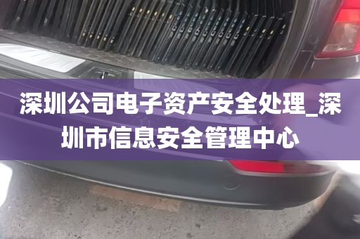 深圳公司电子资产安全处理_深圳市信息安全管理中心